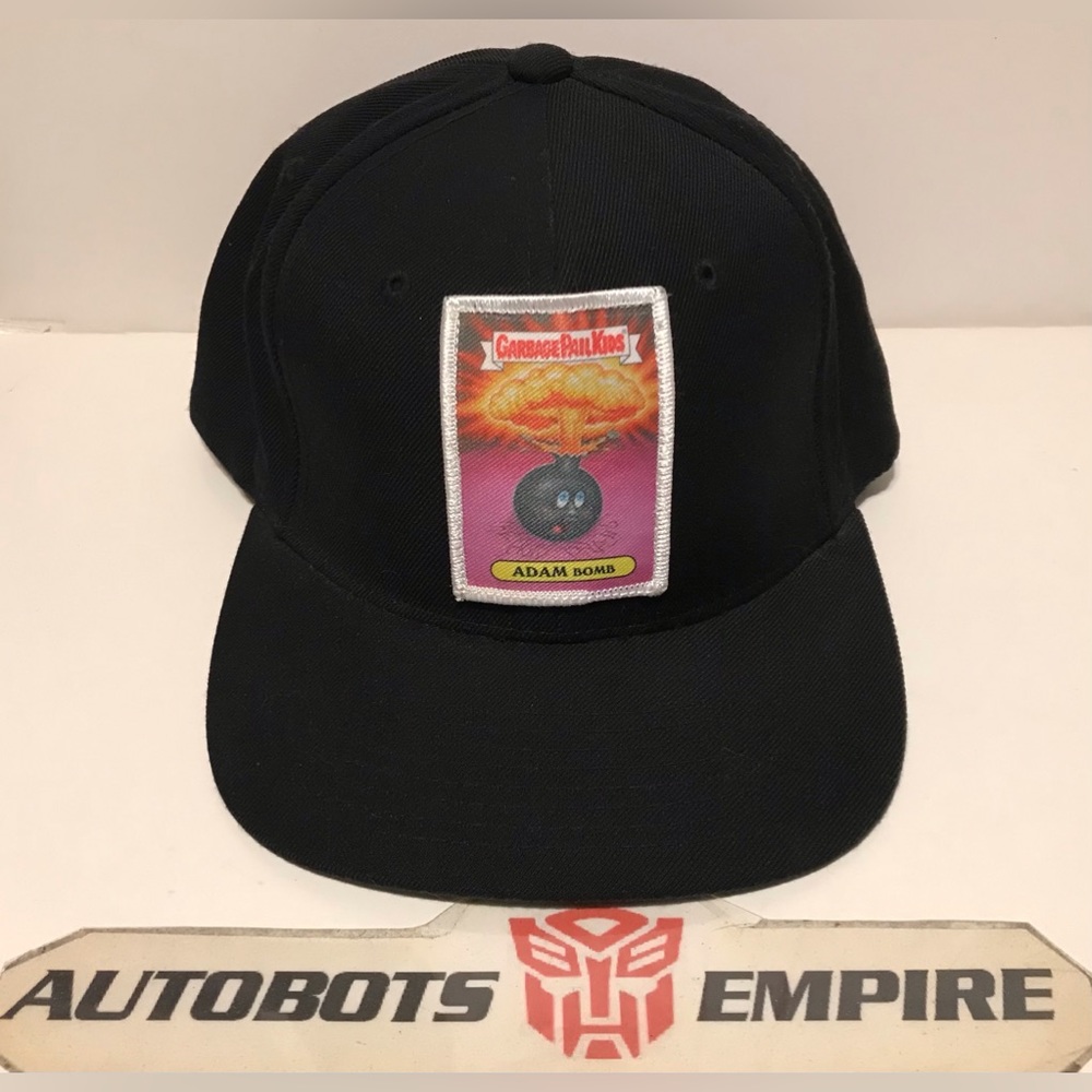 Vintage PROMO TOPPS GARBAGEPAIL KIDS ADAM BOMB CARD Snapback Cap Hat Sb Supreme